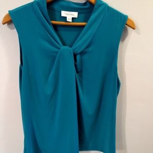 Calvin Klein Twist Neck Shell